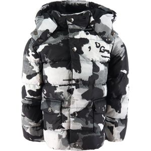 Dolce & Gabbana Donsjas - Grijs Camouflage - Dolce & Gabbana - 9-12 mnd - Donsjassen