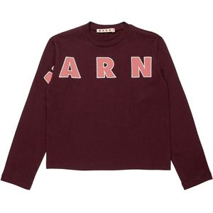 Marni Blouse - Berry Jam m. Logo - Marni - 10 jaar (140) - Shirts