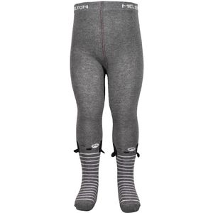 Melton Panty's - Grijs/Wit - Melton - 56/62 - Panty's