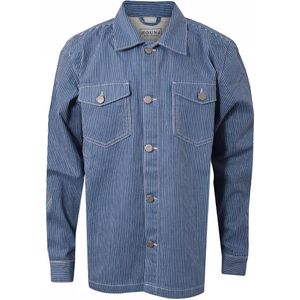 Hound Overhemd - Striped Overshirt - Off White/Light Blue - Hound - 10 jaar (140) - Overhemd