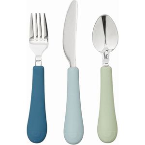 Cam Cam Bestek - Silicone - Rainbow - Ocean Mix - Cam Cam - OneSize - Kinderbestek