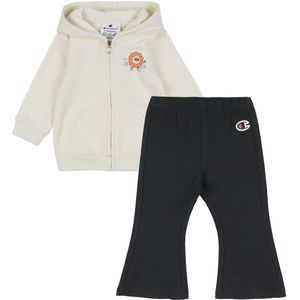 Champion Set - Cardigan/Broek - Off White/Zwart m. Logo - Champion - 3 jaar (98) - Cardigan