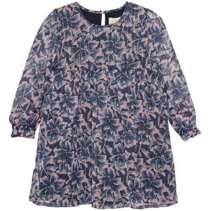 Creamie Jurk - BIG Flower - Indigo Blue - Creamie - 1½ jaar (86) - Jurk