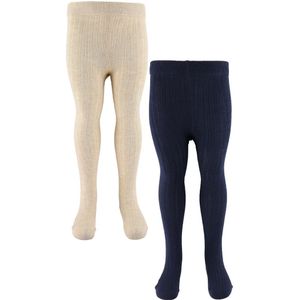 Minymo Panty's - 2-pack - Solid Rib - Total Eclipse - Minymo - 104/110 - Panty's