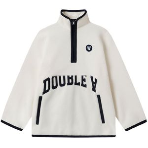 Wood Wood Fleece Trui - Don - Off White m. Navy - Wood Wood - 5-6 jaar (110-116) - Fleece Jas
