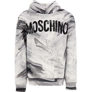 Moschino Hoodie - Optisch White/Grijs - Moschino - 6 jaar (116) - Hoodie