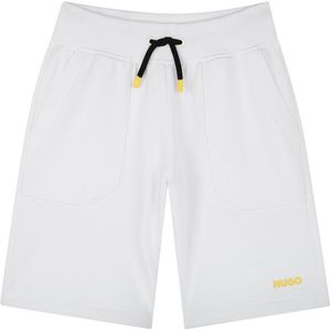 HUGO Sweatshorts - Wit m. Geel - HUGO - 10 jaar (140) - Shorts