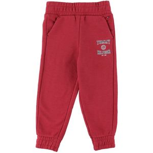 Tommy Hilfiger Joggingbroek - Slouchy Varsity - Cranberry Crush - Tommy Hilfiger - 10 jaar (140) - Joggingbroek