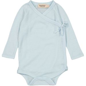MarMar Romper l/s - Wol - Rib - Belita - IJsblokje - MarMar - 50 - Romper L/S