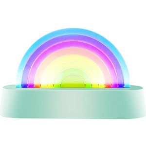 Lalarma - Regenboog Lamp - Mint - Geluidsreactief