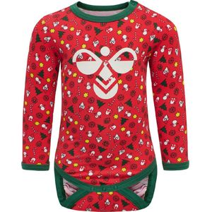 Hummel Romper l/s - HmlElf - Echt Rood - Hummel - 62 - Romper L/S