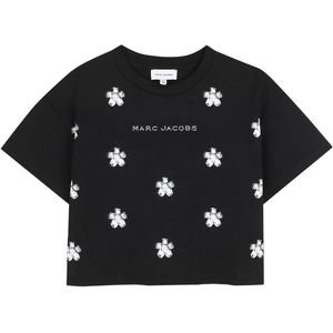 Little Marc Jacobs T-Shirt - Bijgesneden - Zwart m. Print - Marc Jacobs - 10 jaar (140) - T-Shirts