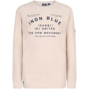 Indian Blue Jeans Blouse - Piqué Indian - Zandmelange - Indian Blue Jeans - 8 jaar (128) - Shirts