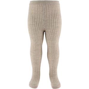 MP Panty's - Wol/Katoen - Rib - Aria - Light Brown Melange - MP - 60 - Panty's