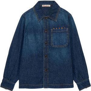 Marni Overhemd - Denim - Blauw - Marni - 10 jaar (140) - Overhemd