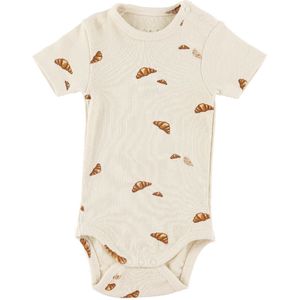 VACVAC Romper s/s - Kurt - Mini Croissant - Beige - VACVAC - 56/62 - Romper S/S