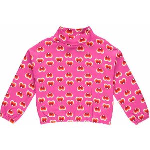 Freds World Sweatshirt - Heart - Fuchsia - Freds World - 4 jaar (104) - Sweatshirt