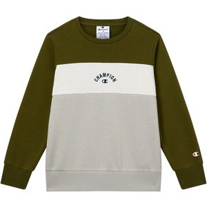 Champion Sweatshirt - Meeslepend Olive - Champion - 11-12 jaar (146-152) - Sweatshirt