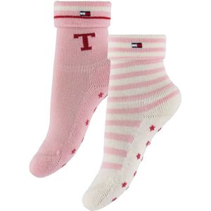 Tommy Hilfiger Sokken - 2-pack - Roze/Wit - Tommy Hilfiger - 15/18 - Sokken
