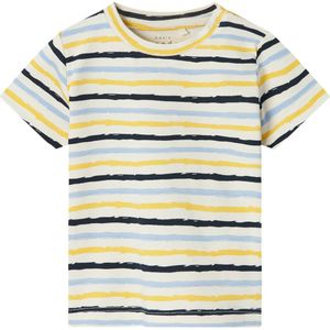 Name It T-Shirt - NbmVroels - Jet Stream m. Strepen - Name It - 62 - T-Shirt