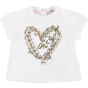 Emporio Armani T-Shirt - Wit m. Hart - Emporio Armani - 68 - T-Shirts