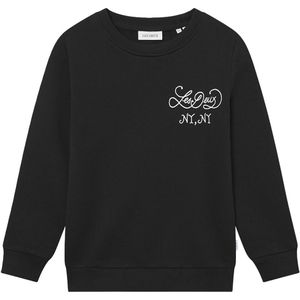 Les Deux Sweatshirt - Boomgaard - Zwart m. Print - Les Deux - 5-6 jaar (110-116) - Sweatshirt