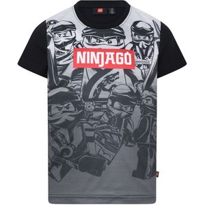 LEGO® Ninjago T-Shirt - LWTaylor - Zwart - LEGO® Wear - 4 jaar (104) - T-Shirts