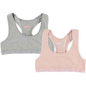 Molo Tops - 2-pack - Jade - Camee Grey Melange - Molo - 3-4 jaar (98-104) - Ondergoed
