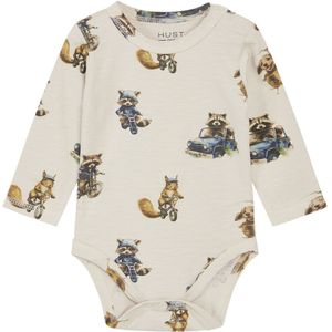 Hust and Claire Romper L/æ - Billy - Havermelk - Hust and Claire - 68 - Romper L/S