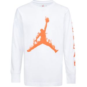 Jordan Blouse - Wit/Oranje - Jordan - 10-12 jaar (140-152) - Shirts
