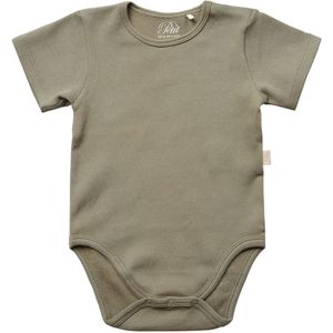 Sofie Schnoor Romper l/s - Rib - Dusty Green - Sofie Schnoor - 56 - Romper S/S