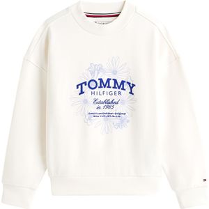 Tommy Hilfiger Sweatshirt - Crew - Oud White - Tommy Hilfiger - 8 jaar (128) - Sweatshirt