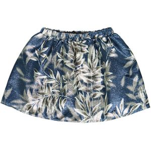 Christina Rohde Rok - Blauw m. Zilver Bladen - Christina Rohde - 6 jaar (116) - Rok