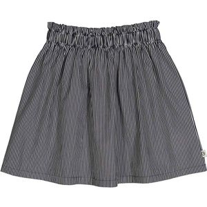 Müsli Rok - Popeline Stripe - Conditioner Cream/Nacht Blue - Müsli - 4 jaar (104) - Rok