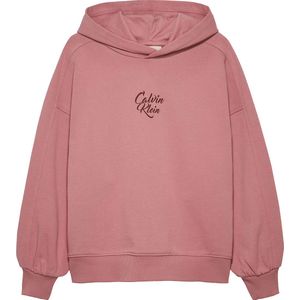 Calvin Klein Hoodie - Script Logo Grafisch - Brandied Apricot - Calvin Klein - 8 jaar (128) - Hoodie