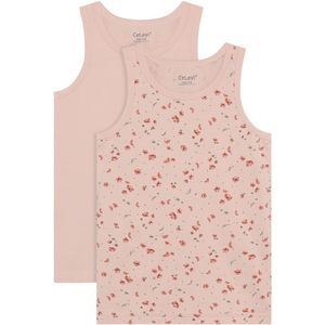 CeLaVi Onderhemden - 2-pack - Sepia Rose - CeLaVi - 140 - Onderhemd