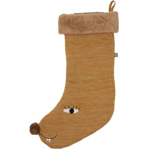 OYOY Kerstsok - Leeuw - Brown Melange - OYOY - OneSize - Decoratie