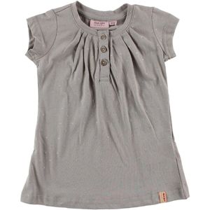 Noa Noa miniature Jurk - Grijs m. Zilver Stippen - Noa Noa miniature - 0 mnd - Jurk