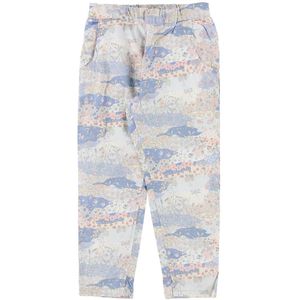 Wheat Broek - Elna - Blauw m. Print - Wheat - 12 jaar (152) - Broeken - Katoen