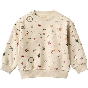 Wheat Sweatshirt - Elliot - Offwhite Holiday - Wheat - 3 jaar (98) - Sweatshirt