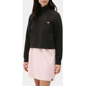 Dickies Sweatshirt m. Rits - Oakport Quarter Zip - Zwart - Dickies - XXS - Xtra Xtra Small - Sweatshirt