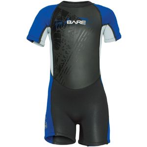 Gewoon Duikpak - Shorty - Kikkervisje - Blauw/Zwart - Bare - 2 jaar (92) - Wetsuits