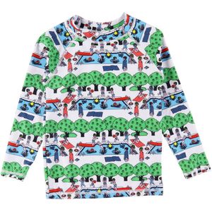 Småfolk Zwemtop - UV50+ - Cream m. Zwembad - Småfolk - 62 - Badmode