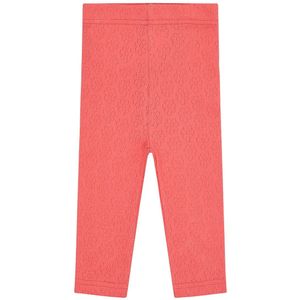Hust and Claire Leggings - Lisa Pointelle Flower - Wild Coral - Hust and Claire - 56 - Leggings