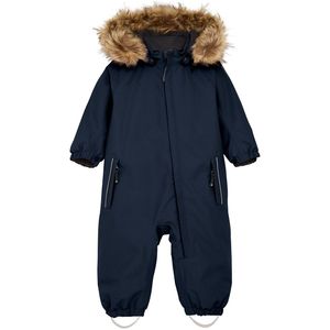 Color Kids - Babys Coverall - Blauw - Waterdicht - Fake Fur