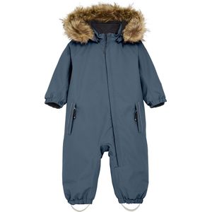 Color Kids - Coverall - Blauw - Waterdicht - Fake Fur