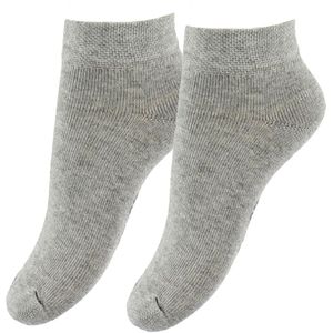 Fuzzies Enkelsokken - 2-pack - Grijs Gevlekt - Fuzzies - 23/26 - Sokken