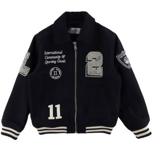 Les Deux - Varsity Wool Jacket - Zwart - 70% Wol