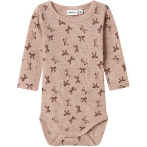 Merino Wol - Romper - Lange Mouwen - Ribgebreid - Verticaal Gestreept