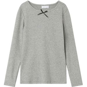 Name It Blouse - NkfFionea - Grey Melange - Name It - 13-14 jaar (158-164) - Shirts